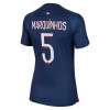 Maglia ufficiale Paris Saint Germain 2023-24 Marquinhos 5 Casa per Donna